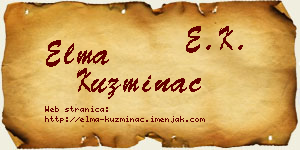 Elma Kuzminac vizit kartica